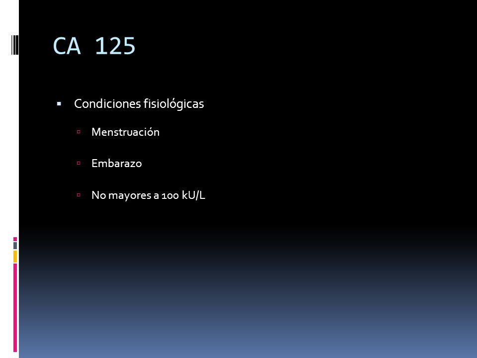 Ca 125 un poco elevado